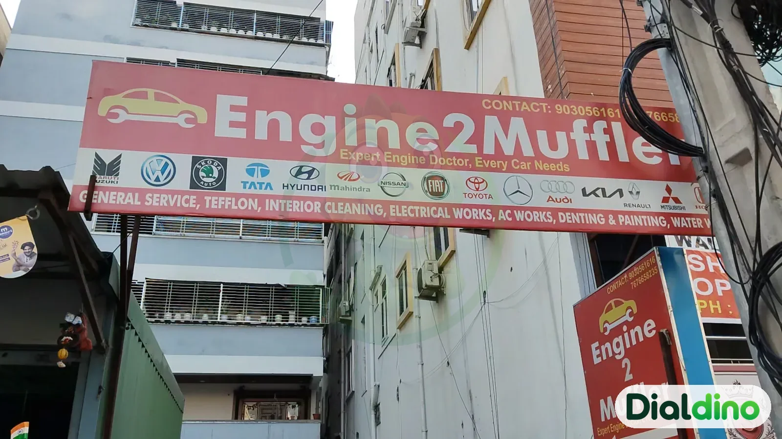 Engine 2 Muffler, signboard