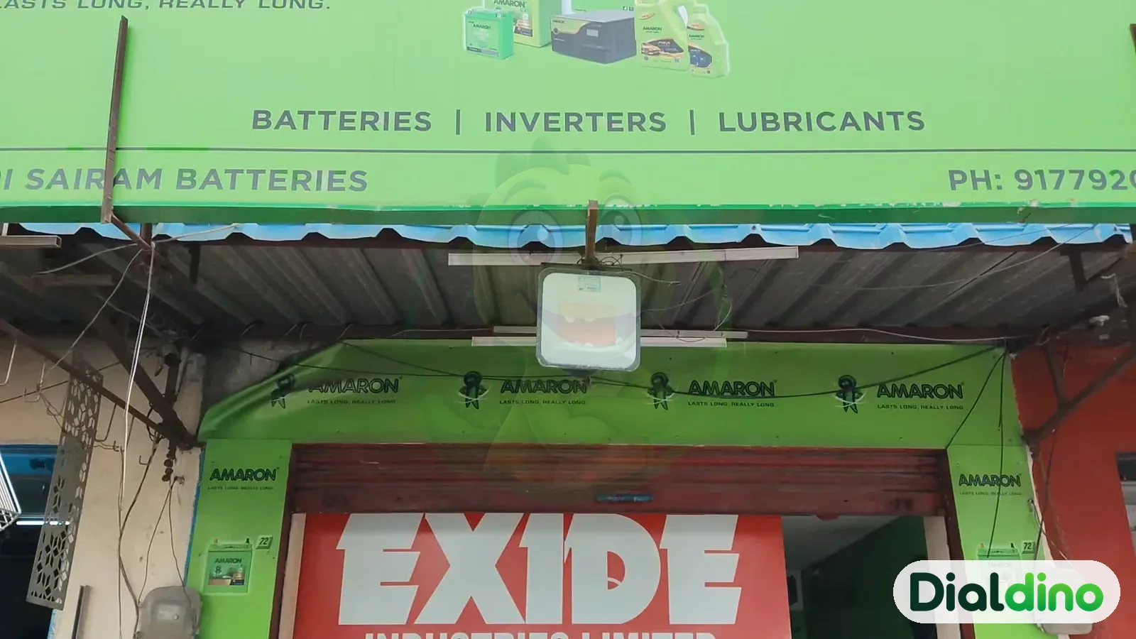 Sri Sairam Batteries, signboard