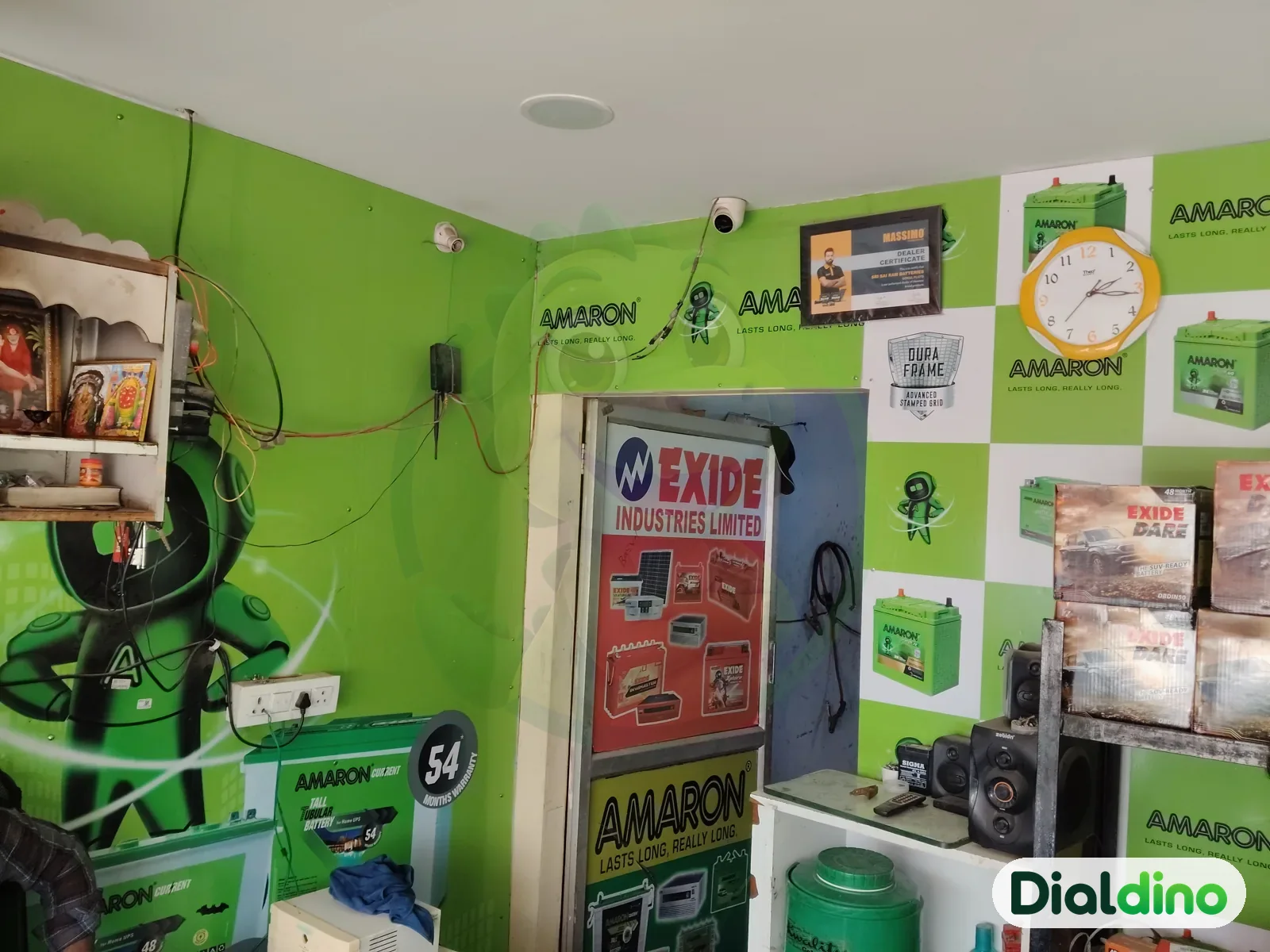 Sri Sairam Batteries, inside the shop