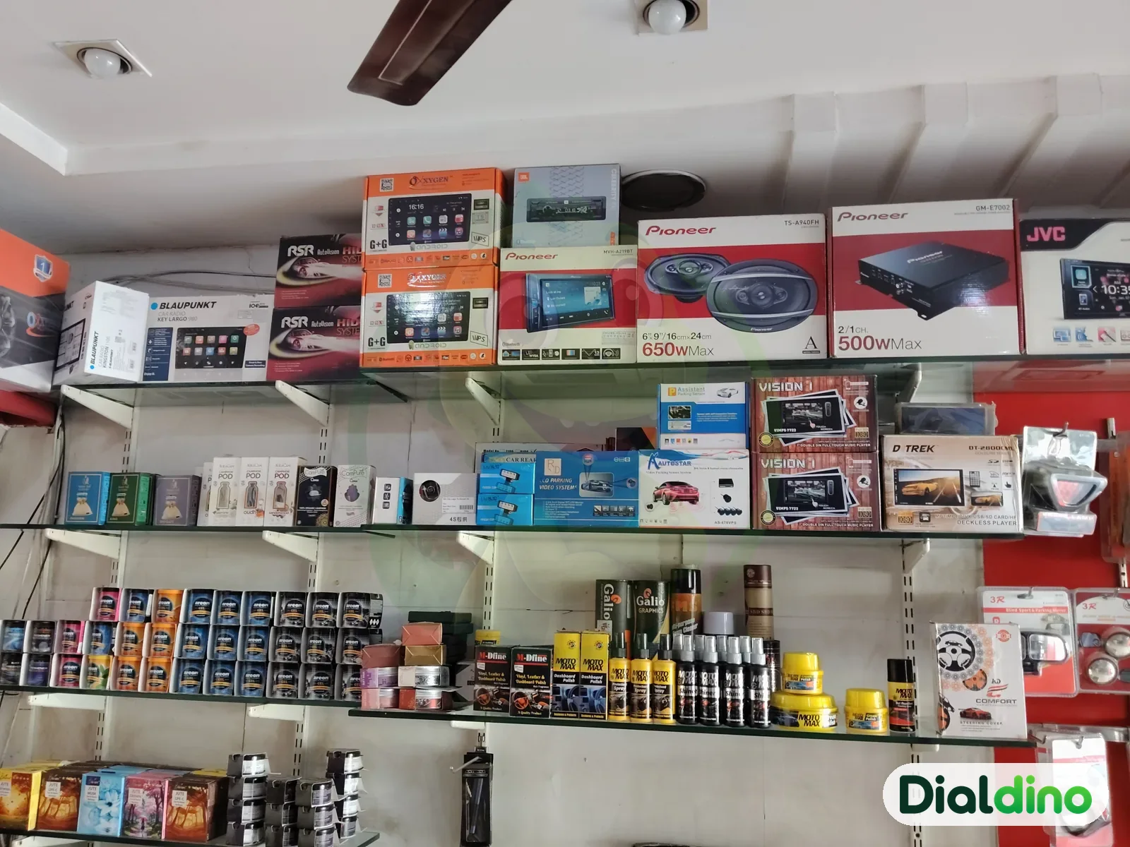 Super Track Car Decor, music systems and speakers