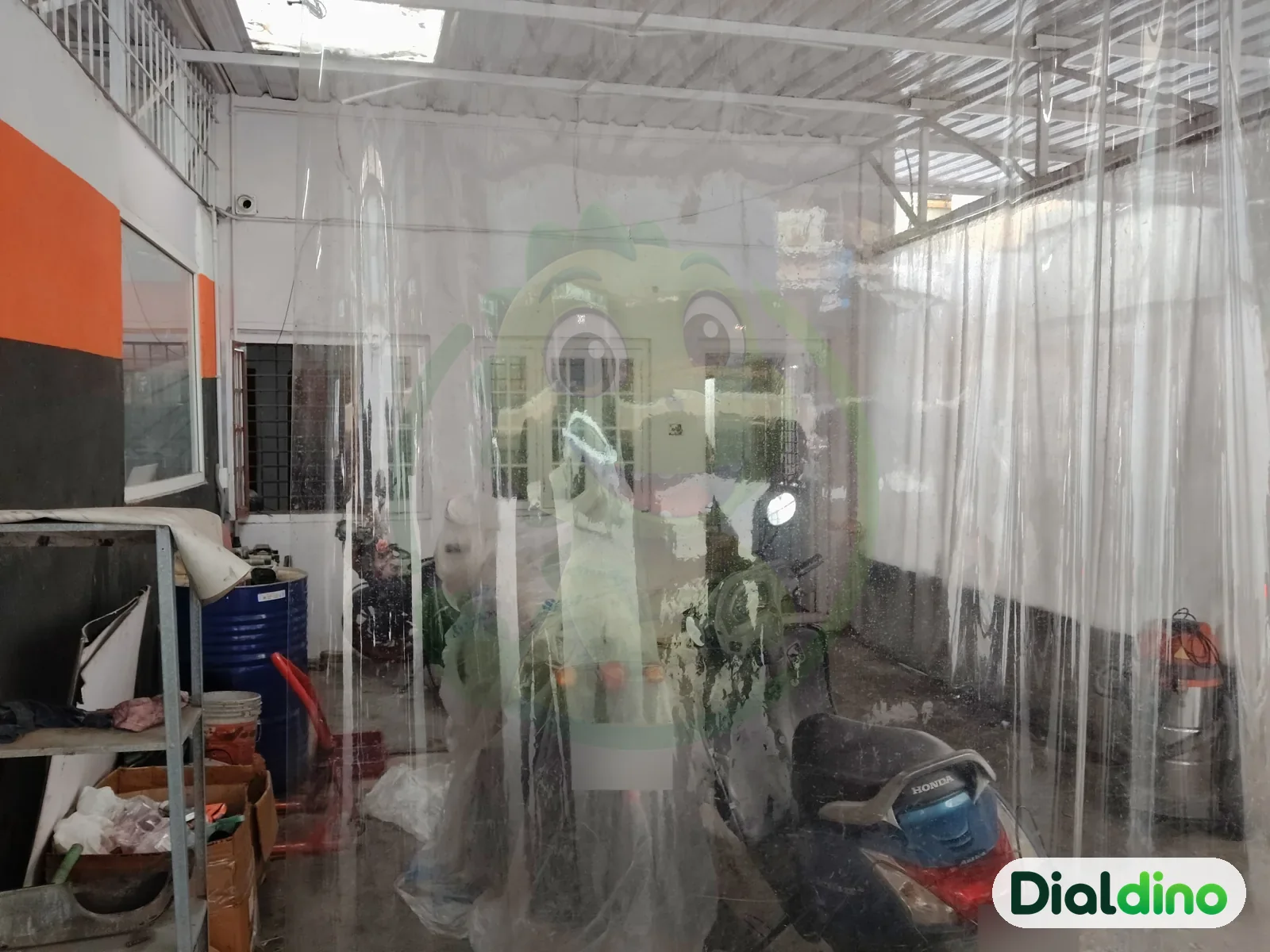 Trinity Auto Care, inside the wash area